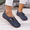 Zapatos Planos de Cuero Suave Bajos para Mujer Primavera 2026 Decoración Doble Hebilla Zapatos Cómodos para el Trabajo Mocasines Multicolores con Suela Suave