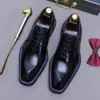[Preventa, no en stock] Zapatos casuales de vestir para hombre de piel genuina brillante, zapatos Oxford formales, que aumentan la altura y son cómodos