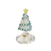 Árvore de Natal de Vidro Zibo, Enfeite Giratório Estilo Jingdezhen, Presente de Feriado Mais Vendido Transfronteiriço, Puramente Feito à Mão