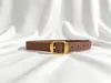 Hebilla cuadrada redondeada con acabado en oro antiguo, cinturón de piel de vacuno de plena flor para mujer, cinturón de piel genuina de lujo ligero, cinturón decorativo para trajes y jeans