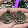 Collar de cuerda tejida al por mayor Xizang Dios Amarillo de la Riqueza zachilam cera de abeja thangka cuerda colgante universal joyería femenina masculina
