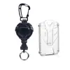 Mosquetón Resistente Transfronterizo Hebilla de Fácil Extracción Anillo para Llaves de Metal Carrete Retráctil para Insignia Colgante para Mochila de Exterior
