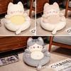 Serie Gato Abrazable Gato de Panza Sofá Pequeño Perezoso Futón Tatami Cojín Pouf Integrado con Respaldo Ventana Saliente de Dormitorio