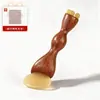 Upgrade Pássaro Vermilion Três Bicos Resina Pequeno Botão de Lótus Raspador de Olhos Casco de Ovelha Pequeno Rosto Facial Gua Sha Bastão Pente de Massagem Meridianos Sândalo