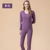 Año de nacimiento traje de cachemir rojo y seda boda año del conejo ropa de otoño pantalones largos hombres y mujeres traje cálido otoño e invierno