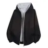 Sudadera con capucha de color liso unisex para primavera y otoño, top deportivo casual holgado de moda, adelgazante y elegante