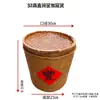 Cesta de bambu trançada estilo aberto cesta de bambu para display de vegetais de restaurante retrô colocação de ingredientes decoração de display de supermercado bandeja de bambu