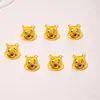 Lindo Winnie the Pooh Transparente de Hielo Joyería para Uñas Caricatura Resina Estéreo Accesorios de Uñas Usables Accesorios para Pasadores de Pelo Pendientes DIY