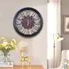 Relógio de Parede Fashion para Quarto Relógio Simples Criativo Personalizado para Restaurante Relógio de Parede Retrô Europeu e Americano Silencioso Sala de Estar Casa