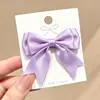 Pinza para el pelo de poliéster de doble capa más vendido transfronterizo con lazo de cola de golondrina, pasador dulce y lindo para niñas, pinza lateral para flequillo
