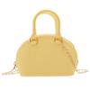 Directo de Fábrica Mini Bolso de Gelatina Bolso de Mano Cadena Concha Bolso Pequeño Cruzado para Mujer Billetera Portátil para Monedas Color Caramelo