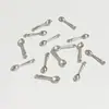 Colher Pequena de Plástico Galvanizada Ccb DIY Colar Pulseira Roupas Pingente Pequeno Acessórios de Joias Estoque Pronto Atacado