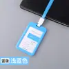 Directo de fábrica portatarjeta de trabajo transparente de doble cara portatarjeta de plástico para estudiante para autobús credencial de identificación para empleado para feria comercial