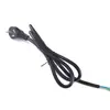 Cable de alimentación de CA de estándar nacional al por mayor 0,75/1/1,5 mm² Cola de alta potencia Terminal en forma de U Enchufe de tres clavijas de ángulo de 90 grados de estándar nacional