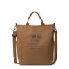 Bolsa de Lona para Mulheres, Grande Capacidade, Novo Estilo 2025, Bolsa de Ombro, Bolsa de Tecido, Bolsa de Aula para Estudante Universitário, Bolsa Tote para Deslocamento