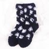 Otoño e invierno nuevos calcetines moda calcetines gruesos de media felpa calcetines para casa calcetines de felpa coral calcetines de piso para dama con estampado de leopardo