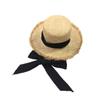 Sombrero de paja Lafite con cordones, estilo coreano, fresco, para mujer, para verano, para exteriores, para vacaciones, playa, protección solar, moderno