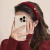 Diadema color vino tinto para mujer 2024 Nueva Diadema de Terciopelo de Copa Craneal Alta Accesorios para el Cabello de Año Nuevo de Alta Gama Otoño e Invierno Sello de Cabello Vintage