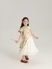 Nuevo vestido de niña de estilo chino, verano 2024, nuevo cheongsam de gasa transpirable y cómodo para niña, conjunto de dos piezas de estilo nacional