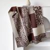 Bufanda chal cálida y cómoda, transpirable, de alta gama, con estampado de leopardo, de cachemira, a la moda, para otoño e invierno.
