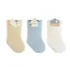 Meias para Recém-Nascidos Inverno Novo Estilo Forradas com Lã Grossas Desenho Animado Sem Costura Meias para Bebês para Recém-Nascidos e Bebês Outono e Inverno Meias de Cano Médio
