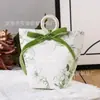 Caja de Dulces Creativa Pintada a Mano Estilo Ins de Rosa, Lirio, Iris, Flor de Cerezo, Tulipán con Forma de Concha para Boda