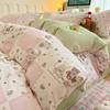 Juego de cama de dibujos animados de algodón puro de cuatro piezas 2025 Nuevo Invierno Ropa de cama para niños Sábanas Cubre edredón Juego de cama de tres piezas para dormitorio
