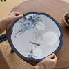 Alfombrilla de secado rápido y drenaje de agua estilo chino, alfombrilla absorbente de agua de lodo de diatomeas antideslizante, alfombrilla de drenaje de agua, alfombrilla para sala de estar, comedor, decoración de jarrones