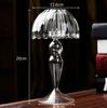 Diseño de lámpara de mesa europea directa de fábrica, portavelas de cristal romántico, accesorios de decoración para el hogar