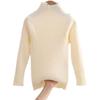 [Em estoque] Suéter liso para meninos, camisa de base, outono e inverno, roupa íntima para bebês meninas, suéter infantil