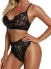 Sonho de Elegância Aliexpress Europeu e Americano Em Estoque Novo Conjunto Desejo Puro Renda Sexy Conjunto de Três Peças Lingerie Atacado do Fabricante