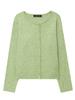 Suéter Cardigan Feminino Básico Soltinho Casual de Botão Único com Gola Redonda Outono e Inverno 2025 Novo Europeu e Americano Transfronteiriço