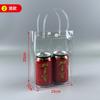 Bolsa de Mão de PVC Transparente Sacola de Presente Sacola de Lembrança Sacola Plástica Sacola de Embalagem com Logo Impresso Sacola de Presente Doces de Casamento