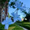 3 Pequenos Arranjos de Flores Artificiais de Lírio para Decorações de Chão de Salão de Casamento, Decorações de Teto Alto, Decoração de Casa e Flores Artificiais para Shopping Centers