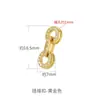 Colar de pérolas fivela acessórios de fivela de conexão colar pulseira fivela trava diy handmade material de fivela de ouro 18K