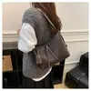 2026 Nueva Bolso de Hombro Único a la Moda para Debajo del Brazo, Bolso Tejido de Gran Capacidad de Nicho, Bolso de Mano de Alta Gama, Bolso Cruzado Tipo Cubo