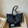 2026 Bolso Tote de Lona Doble Cara Nuevo, Gran Capacidad, Estilo Fresco Inspirado en la Dopamina, Bolso Cruzado Casual Estilo Coreano