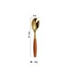 Vajilla con mango de madera maciza ins cuchillo y tenedor cuchara tenedor de postre juego de cuchara 304 acero inoxidable madera valor de color alto fábrica de vajilla occidental