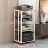 Estante amplificador multicapa doméstico espaciado ajustable soporte máquina de vesícula biliar móvil gabinete HIFI pie de altavoz audio estante