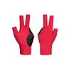 Guantes de Billar Empacados Individualmente Grado de Alta Gama Negros Transpirables Elásticos Sin Dedos Antideslizantes Seda de Hielo Privados de Tres Dedos Accesorios de Billar