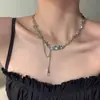 Collar de Borlas de Piedra Lunar de Lujo Ligero para Mujer, Diseño de Nicho de Alta Gama, Cadena para Clavícula, Estilo Minimalista, Accesorio de Cuello Dulce y Fresco