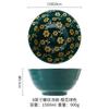 Cuenco roscado de 8 pulgadas, cuenco japonés verde oscuro para sopa, vajilla de cerámica, color bajo esmaltado, cuenco grande para ramen para Amazon