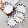 Estilo Japonês Celebridade da Internet Simples Doméstico Cerâmica Louça Pratos Prato Tigela de Arroz Tigela de Arroz Prato de Frutas Prato de Bife Chapéu Tigela de Macarrão Lamian