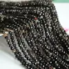 Cuentas redondas facetadas de ágata rayada negro natural 7A accesorios para pulsera DIY semi-terminados directo de fábrica