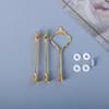 Deyi Yangyang DIY Transfronterizo Estilo 2 Pulgadas Bandeja de Tres Niveles con Forma de Flor Plato de Frutas Bandeja de Té Mesa Fruta Herramientas de Silicona Abrasivas