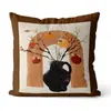Cojines Decorativos para Sofá con un Estilo Vintage de Alta Gama, Cojines de Arte Melard, Fundas de Almohada para Cabecero con Ilustración Floral Retro, Venta al por Mayor