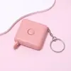 Cinta métrica automática telescópica cuadrada de 1.5 metros para punto, regalo, cinta métrica de plástico para medir ropa, estilo nórdico, regla suave, se puede imprimir logo
