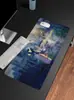 Mouse Pad de Alta Definição Estilo Anime Tamanho Grande para Teclado Notebook Jogo Borracha Computador Pad de Mesa Anime com Borda Travada