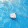 Collar de Buda de Calcedonia Blanca Hielo Natural Plata Esterlina 925 Nuevo Estilo Chino Estilo Nacional Calcedonia Hielo Collar de Buda de Gran Vientre Mujeres