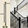 Corrimãos de Escada para Uso Interno, Feitos de Madeira Maciça, Estilo Moderno e Simples, Corrimãos de Escada em Ferro Forjado para Loft, Corrimãos para Casa de Vila Autoconstruída